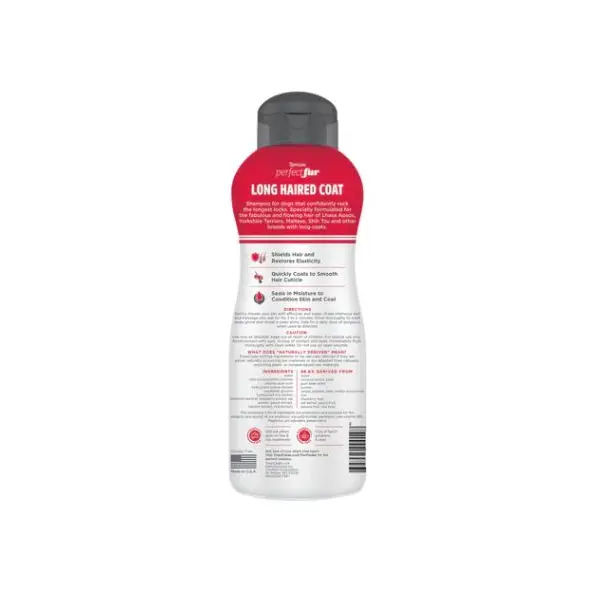 TropiClean  Perfect Fur Long Haired Coat Shampoo - Шампоан за Кучета с Дълга Козина - 473 мл