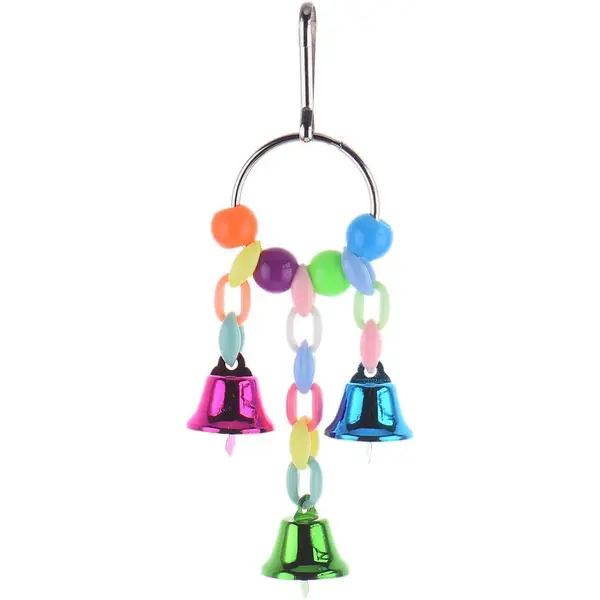 PlayMe Toy for birds with 3 bells - Играчка за птици с 3 звънчета 14см