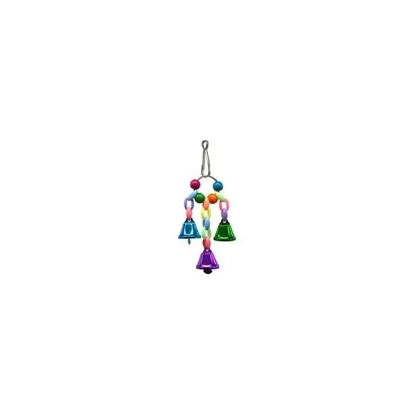 PlayMe Toy for birds with 3 bells - Играчка за птици с 3 звънчета  - 15см