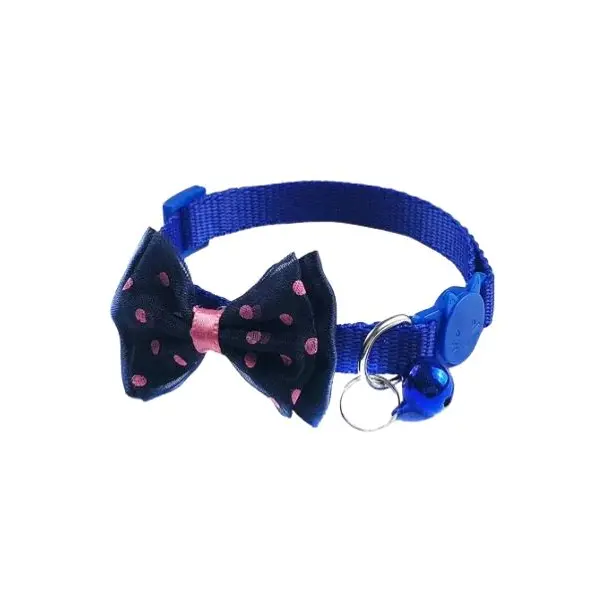 PlayMe Dog collar with bow tie - Нашийник с папионка 19-32 см - кафяв