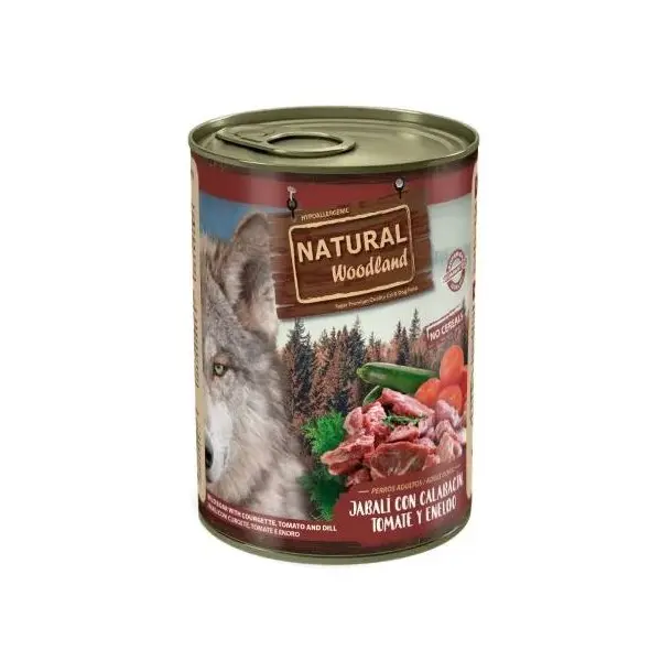 Natural Woodland Wild Boar - Kонсерва за куче с Диво Прасе с тиквички, домат и копър - 400 г