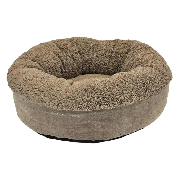 Nobby Comfort bed donut Classic TEDDY - Легло тип поничка за кучета и котки, бежово - ф50