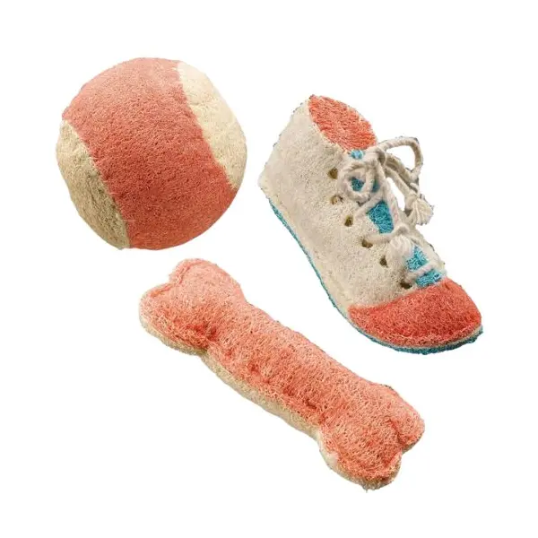 Ferplast PA 6702 Vegetable Sponge Toy - Играчка за куче от луфа, 1 брой