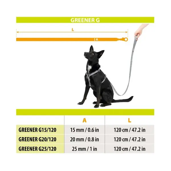 Ferplast GREENER G15/120 Gray - Повод за куче - сив