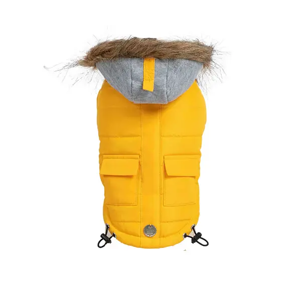 Freedog Pooch Coat YELLOW - Непромокаемо яке с качулка, жълто