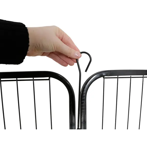 Kerbl Dog and Puppy Outdoor Pen – Метално заграждение за кучета или котенца, усилена с врата, 8 части