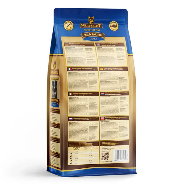 Wolfsblut Wild Pacific Adult - храна за кучета с дива тихоокеанска риба и картофи, 2 кг