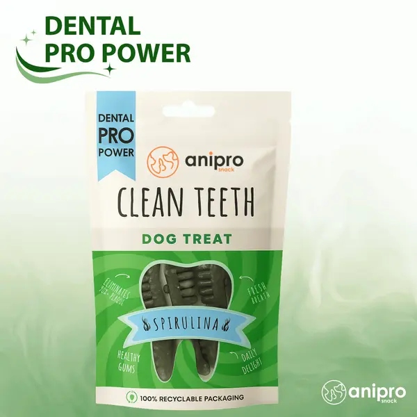 anipro Dental Pro Power - дентална четка със спирулина 8 см, 84 г