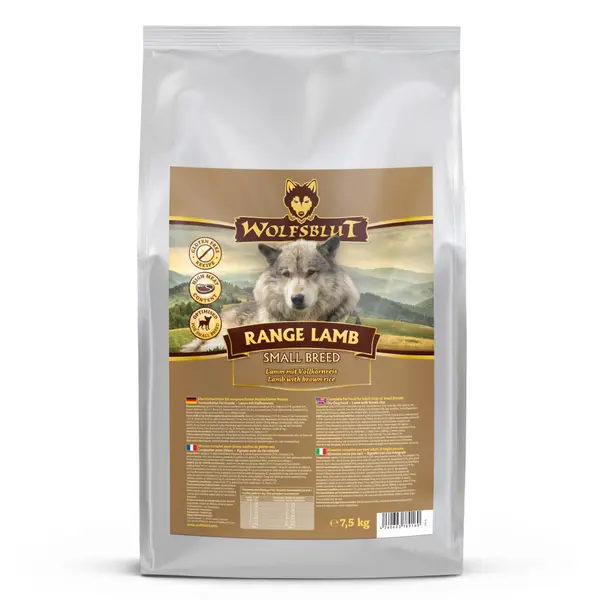 Wolfsblut Range Lamb Small Breed - суха храна за дребни породи кучета с агнешко и ориз, 7,5 кг