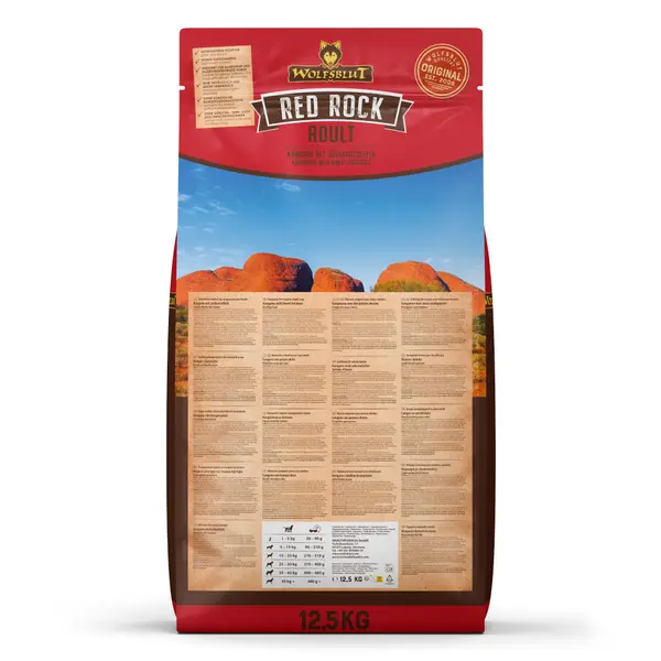 Wolfsblut Red Rock Adult - храна за кучета с кенгуру и тиква, 12.5 кг