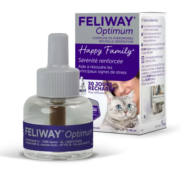 Feliway Optimum Refil - успокояващи котешки феромони - пълнител 48 мл