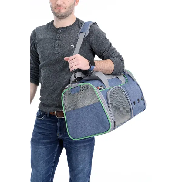 Freedog Aspen Pet Carrier Blue - Мека транспортна чанта 45 x 28 x 28 см