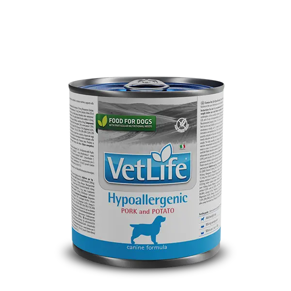 Farmina Vet Life Canine Hypoallergenic Pork & Potato - Хипоалегргенна мокра храна за кучета със свинско и картофи, консерва 300 г