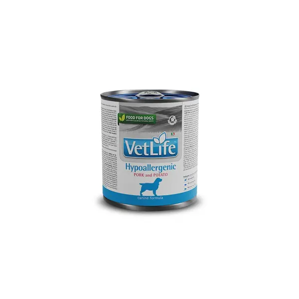 Farmina Vet Life Canine Hypoallergenic Pork & Potato - Хипоалегргенна мокра храна за кучета със свинско и картофи, консерва 300 г