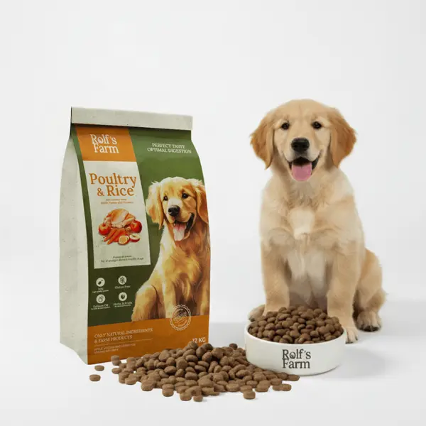 Rolf’s Farm Puppy Poultry&Rice – храна за кученца до 12 месеца с птиче и ориз, 12 кг