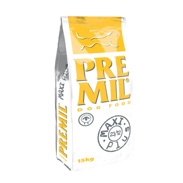 Premil Maxi Plus 23/12  -  пълноценна храна за кучета при проблеми с аналните жлези, с агнешко  - 2.5 кг