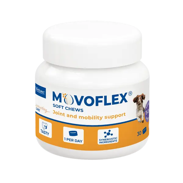 Virbac MOVOFLEX® Soft Chews for Dogs M - За здрави стави, за кучетата от 15 до 35 кг - 30 таблетки