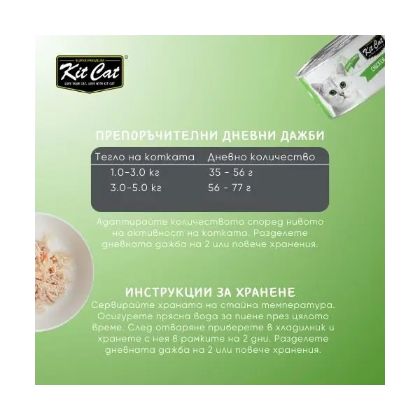 Kit Cat deboned toppers Chicken & Lamb  – Допълваща мокра храна за котки, пилешко и агнешко в желе, консерва 80 г