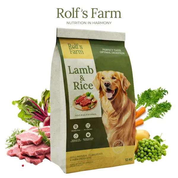 Rolf’s Farm Adult Lamb&Rice – храна за кучета над 1 година с агне и ориз, 3 кг