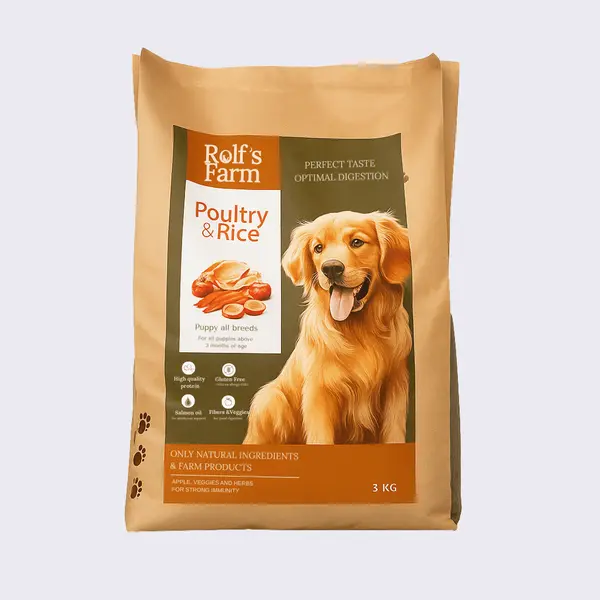 Rolf’s Farm Puppy Poultry&Rice – храна за кученца до 12 месеца с птиче и ориз, 12 кг