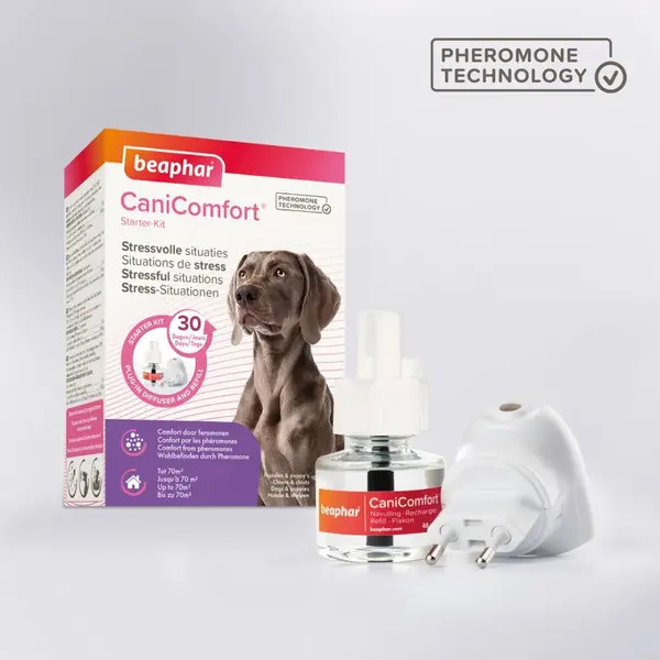 Beaphar Cani Comfort Calming Diffuser - успокояващ дифузер с пълнител с феромони 48 мл