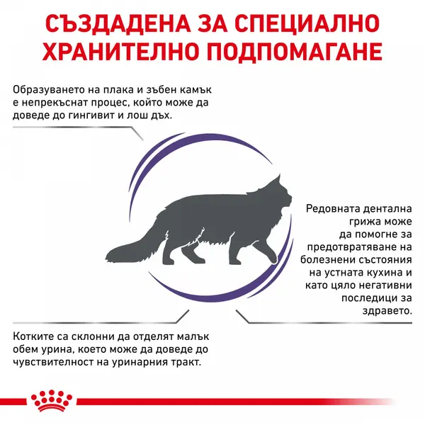 Royal Canin Dental - лечебна храна за котки с детнална чувствителност 1.5 кг.