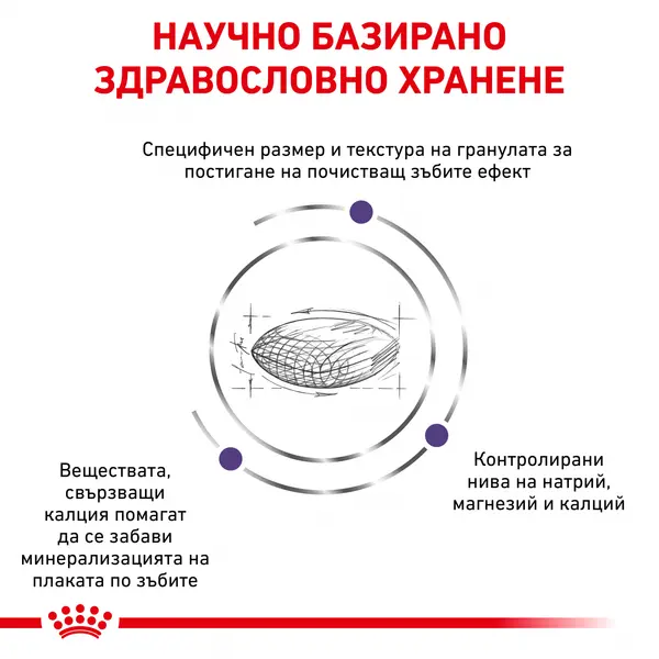 Royal Canin Dental Small Dog - лечебна  храна за кучета от дребни породи, намаляваща образуването на зъбен камък - 1,5 кг