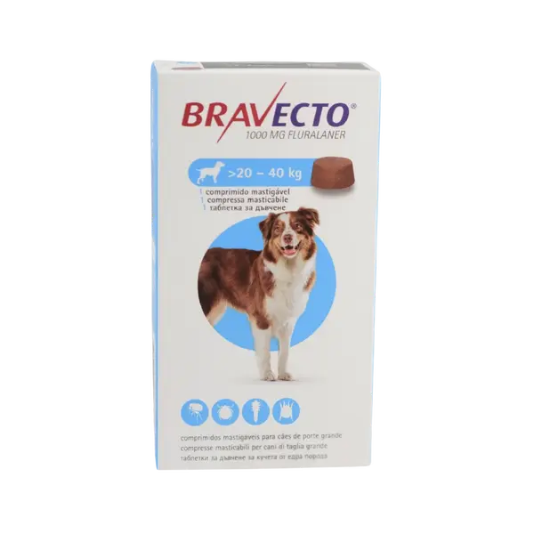 BRAVECTO ® Chew™ - обезпаразитяващи таблетки за кучета от 20 кг до 40 кг