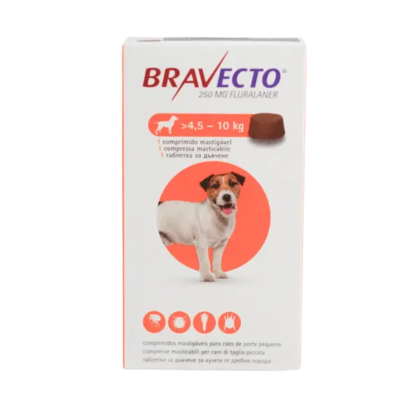 BRAVECTO ® Chew™ - обезпаразитяващи таблетки за кучета от 4,5 кг до 10 кг
