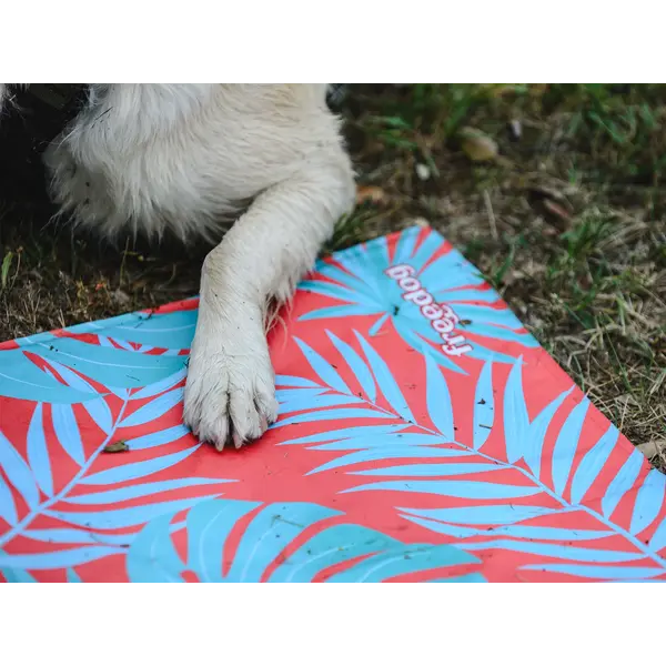 FreeDog Cool Bed Coral Palm - охлаждащо легло с пяна - корал палма