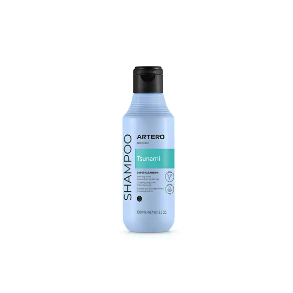 Artero Tsunami Shampoo - Супер почистващият шампоан, който щади кожата, 100mL