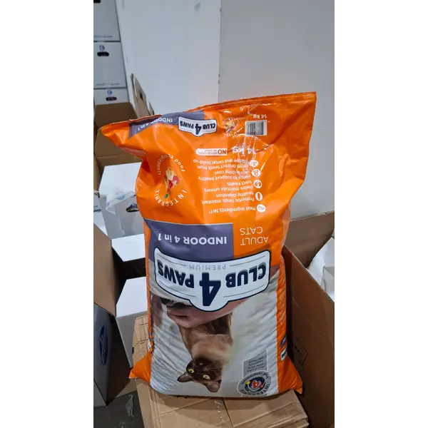 Club 4 Paws Adult Cat Indoor 4 in 1 - Премиум храна за израснали котки живеещи на закрито "4 в 1" - НАРУШЕНА ОПАКОВКА