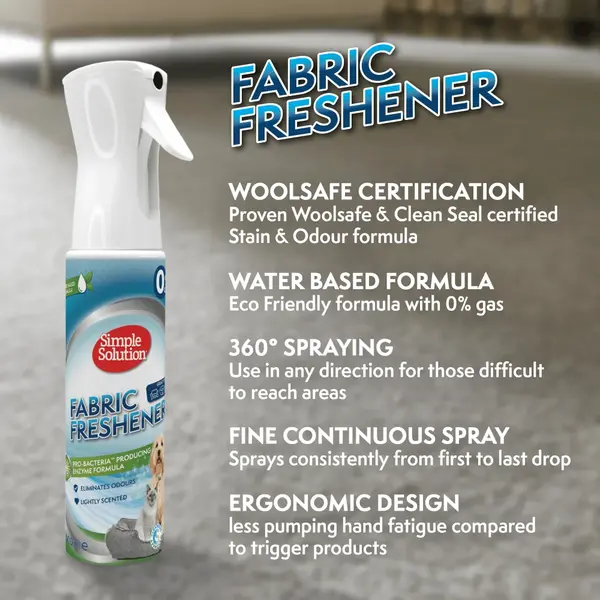 Simple Solution Fabric Refreshner - Спрей за неутрализиране на миризми, 400 мл