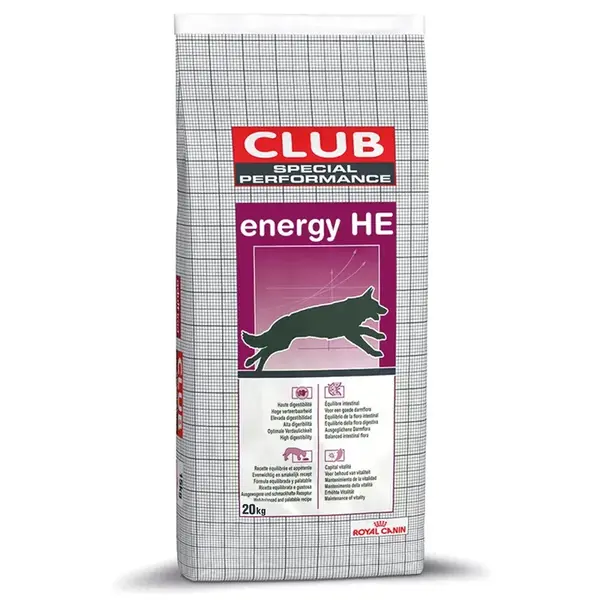 Royal Canin Club Pro Energy HE - Пълноценна храна за пораснали кучета с високо ниво на активност - 20 кг