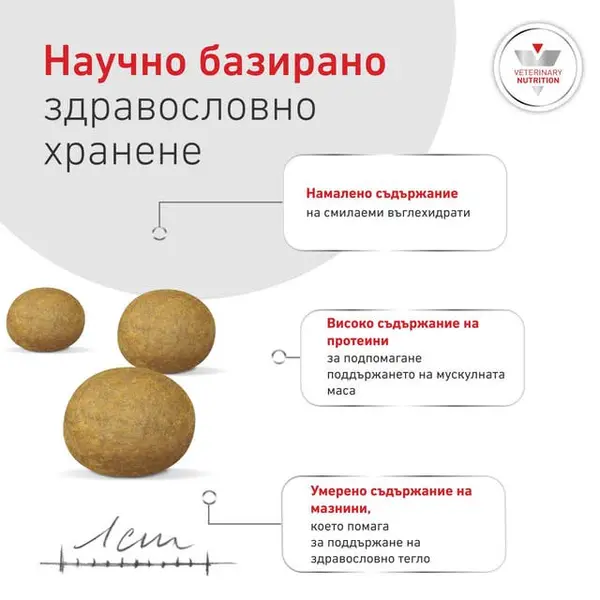 Royal Canin VHN Glycobalance Small Dog - Пълноценна диетична храна за кучета от дребни породи за pегулиране нивата на кръвна захар (диабет) - 1,5 кг