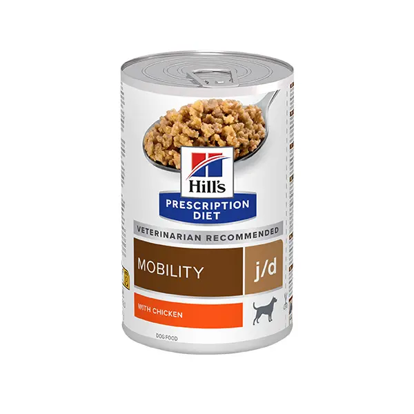 Hill's PRESCRIPTION DIET j/d – лечебна мокра храна за кучета с остеоартритни заболявания, консерва 370 г