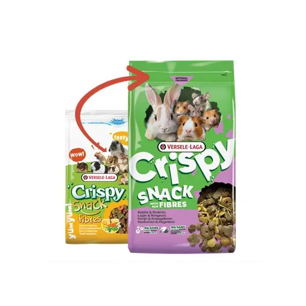 Versele-Laga Crispy Snack Fibres - храна с фибри за гризачи
