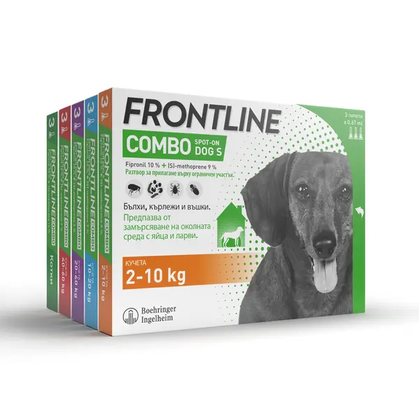 Frontline Combo Spot on M - противопаразитна пипета за кучета 10-20 кг - 2 КУТИИ х 3 ПИПЕТИ