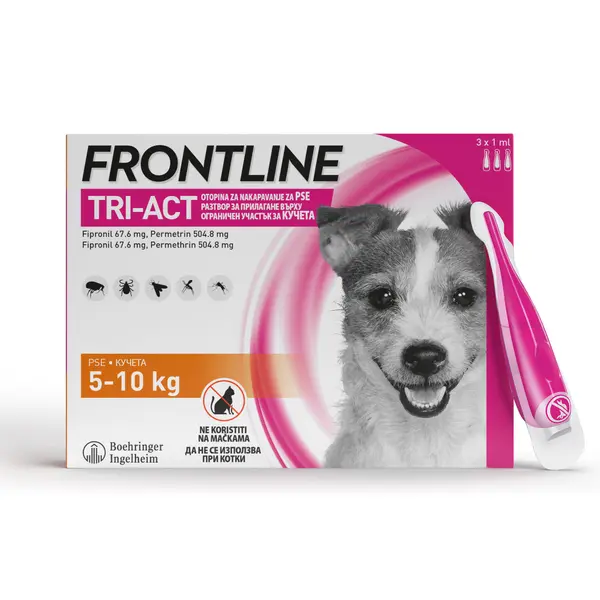 Frontline Tri-Act M 10-20 кг. - 2 КУТИИ х 3 ПИПЕТИ