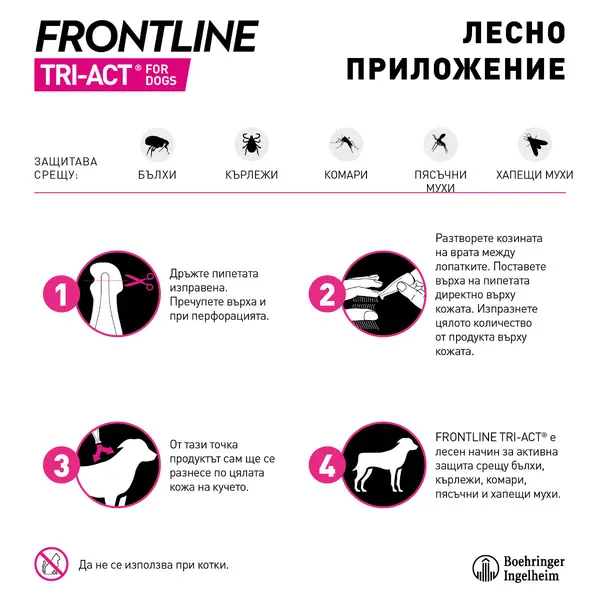 Frontline Tri-Act S 5-10 кг. - 2 КУТИИ х 3 ПИПЕТИ