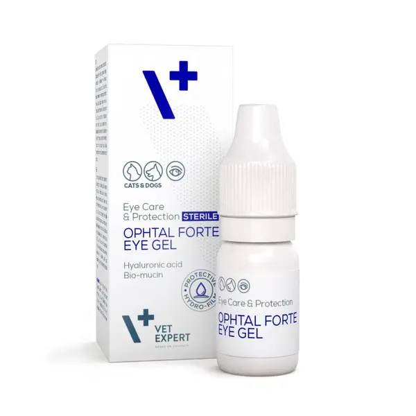 Vet Expert Ophtal Forte Eye Gel - Гел капки за очи за кучета и котки, 7 мл