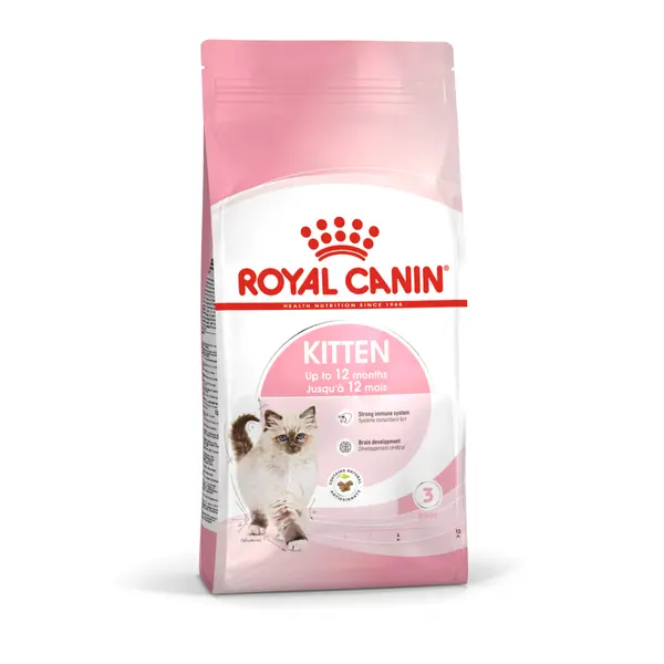 ROYAL CANIN KITTEN - суха храна за подрастващи котенца, 10 kg + ПОДАРЪК Kitten in gravy 12x85g
