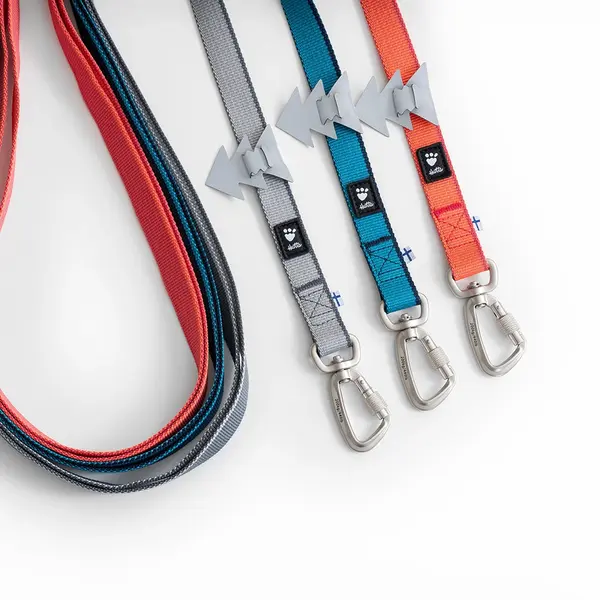 Hurtta Multilong Leash - Дълъг повод закучета, цвят сив, 100 - 300 см / 20 мм