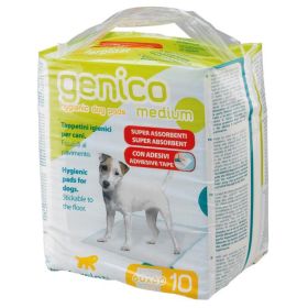 GENICO MEDIUM (x10)-абсорбиращи подложки (пелени) със самозалепваща се за пода лента за бебета и за възрастни кучета-10бр. в пакет 60x60cm