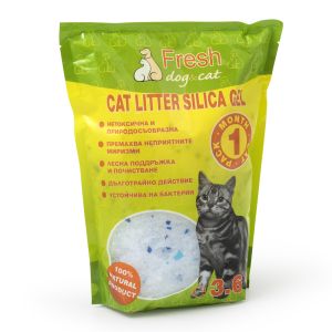 Cat Litter Fresh CAT - Силиконова котешка тоалетна натурална - 3,6 литра 