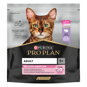 Pro Plan Cat DELICATE DIGESTION - за котки в зряла възраст с чувствителен стомах, суха храна с пуйка