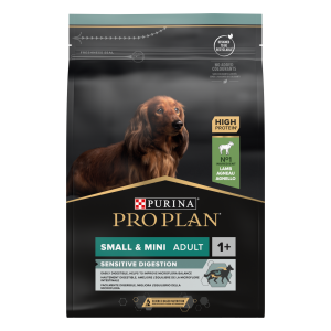PRO PLAN Small & Mini Adult Sensitive Digestion за кучета в зряла възраст от дребни породи с чувствителен стомах, суха храна, с агне 700 гр