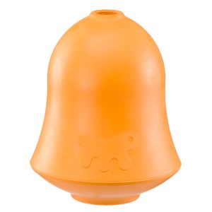 Ferplast Crazy Bell Small - Играчка за кучета от естествен каучук с вкус на пиле, може да се напълни с гранули или лакомства, малка