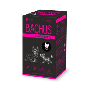 Bachus Small&Healthy - За кучета от малки и миниатюрни породи: поддържа най-важните функции в организма и здравето на жизнените органи - 60 таблетки