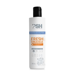 PSH Fresh Orange Шампоан - Натурален шампоан и балсам  за дълга козина, с колаген и глицерин; антиоксидантен, за мека и бляскава козина, 300мл